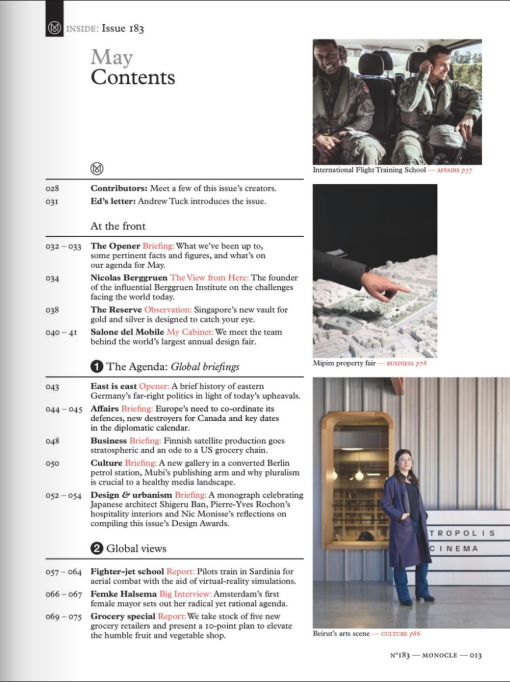 Monocle May 2025 - Issue 183 - Hình ảnh 2